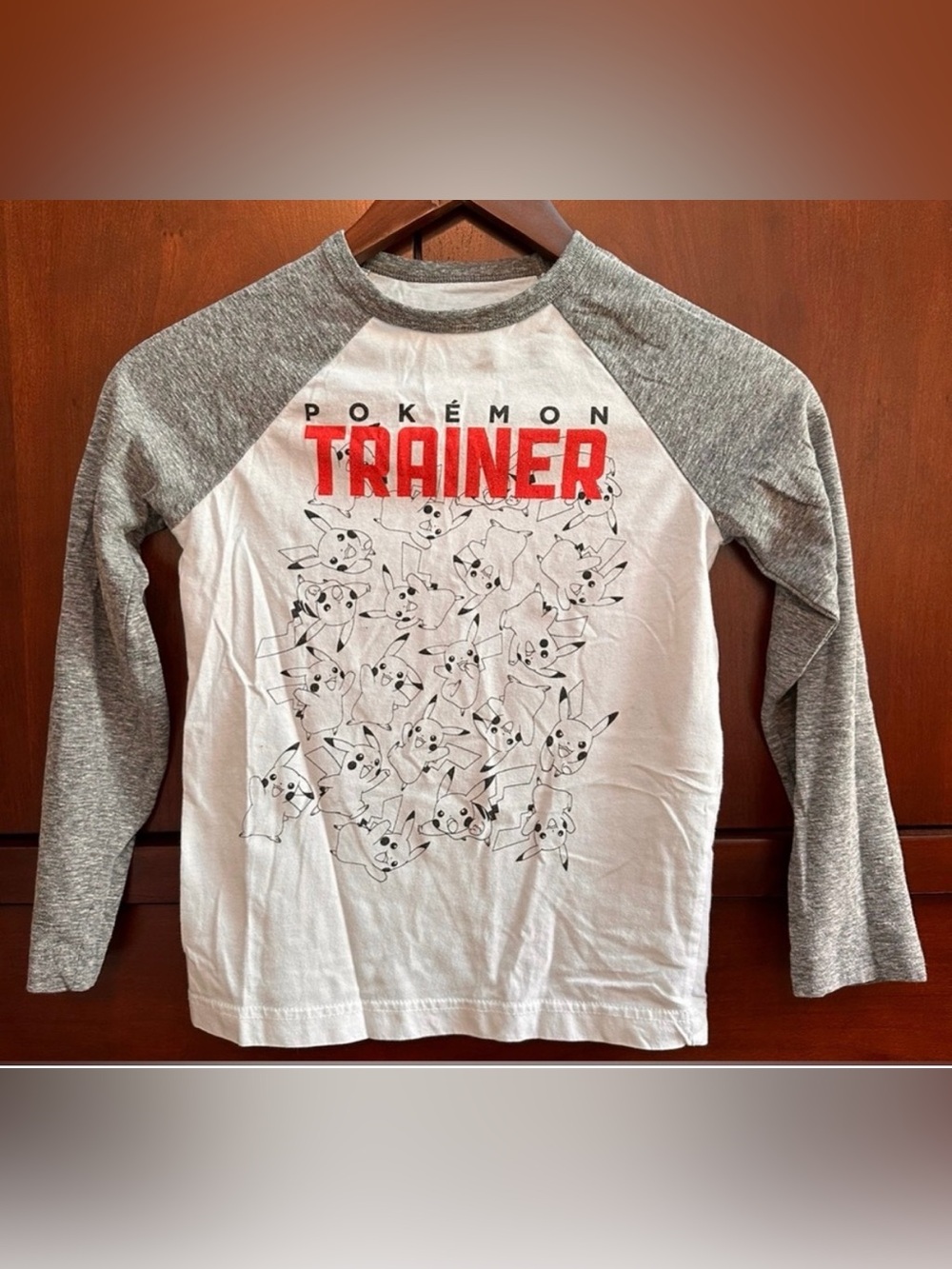 KIDS Pokémon Trainer Pikachu Long Sleeve Tee-Shirt - S